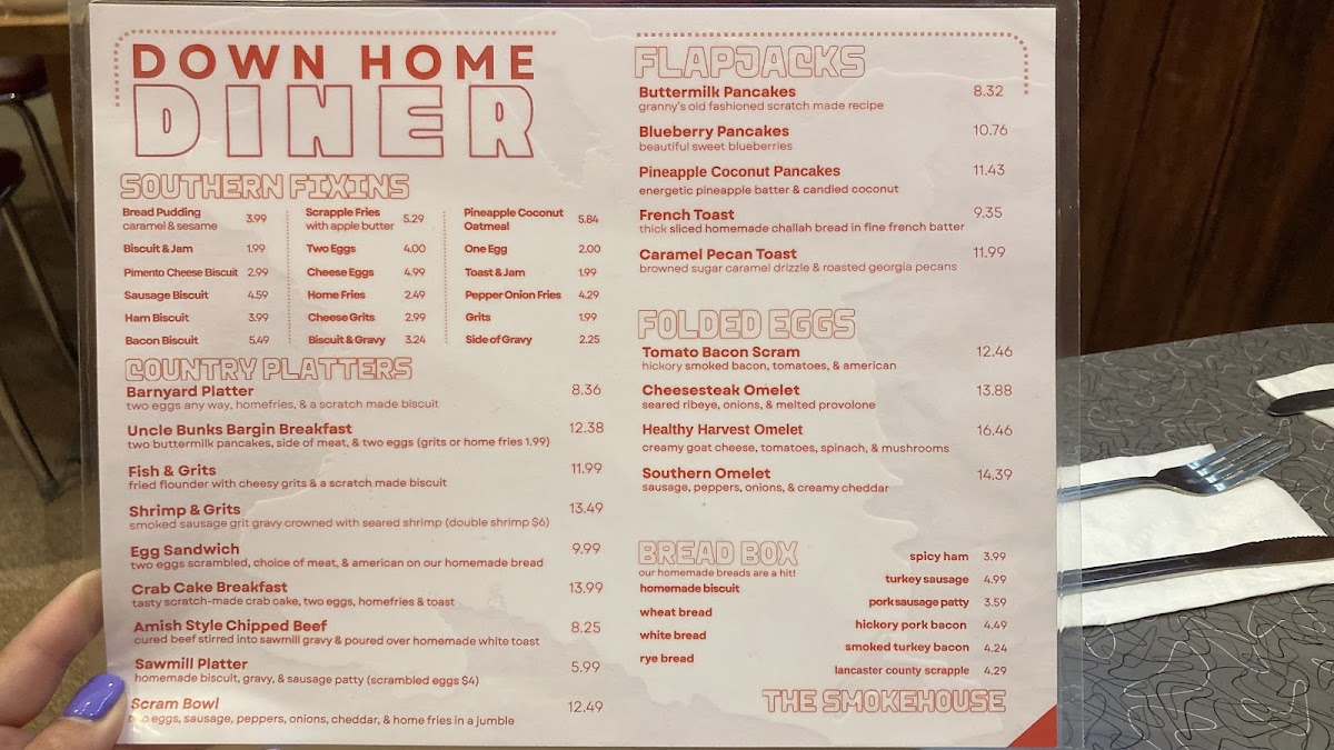 Down Home Diner Menu - Image 4